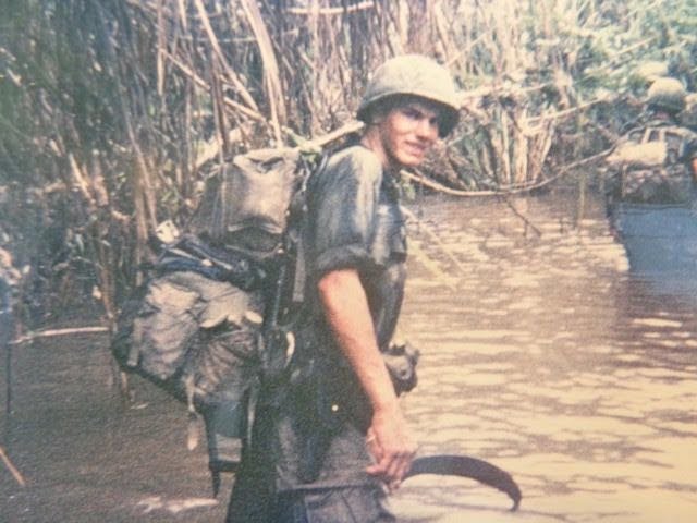 Chuck ‘Doc’ Heyn—combat medic with B Company, 1/327, 101st Airborne—in the Central Highlands of Vietnam, March 1967.